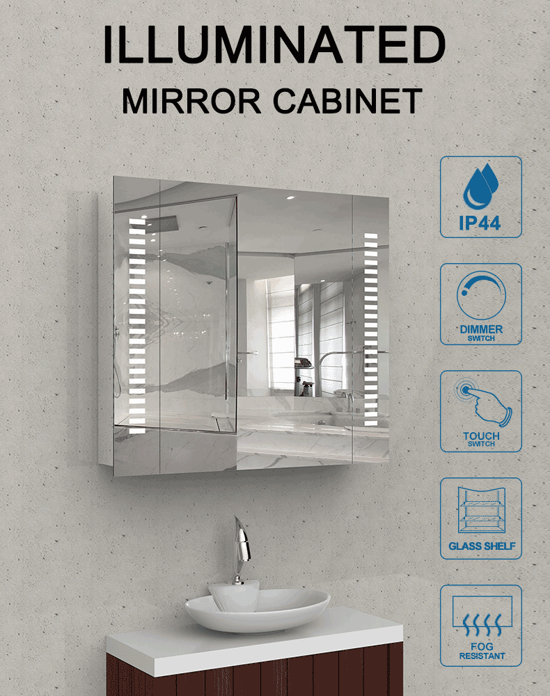 Led Bathroom Mirror Cabinet