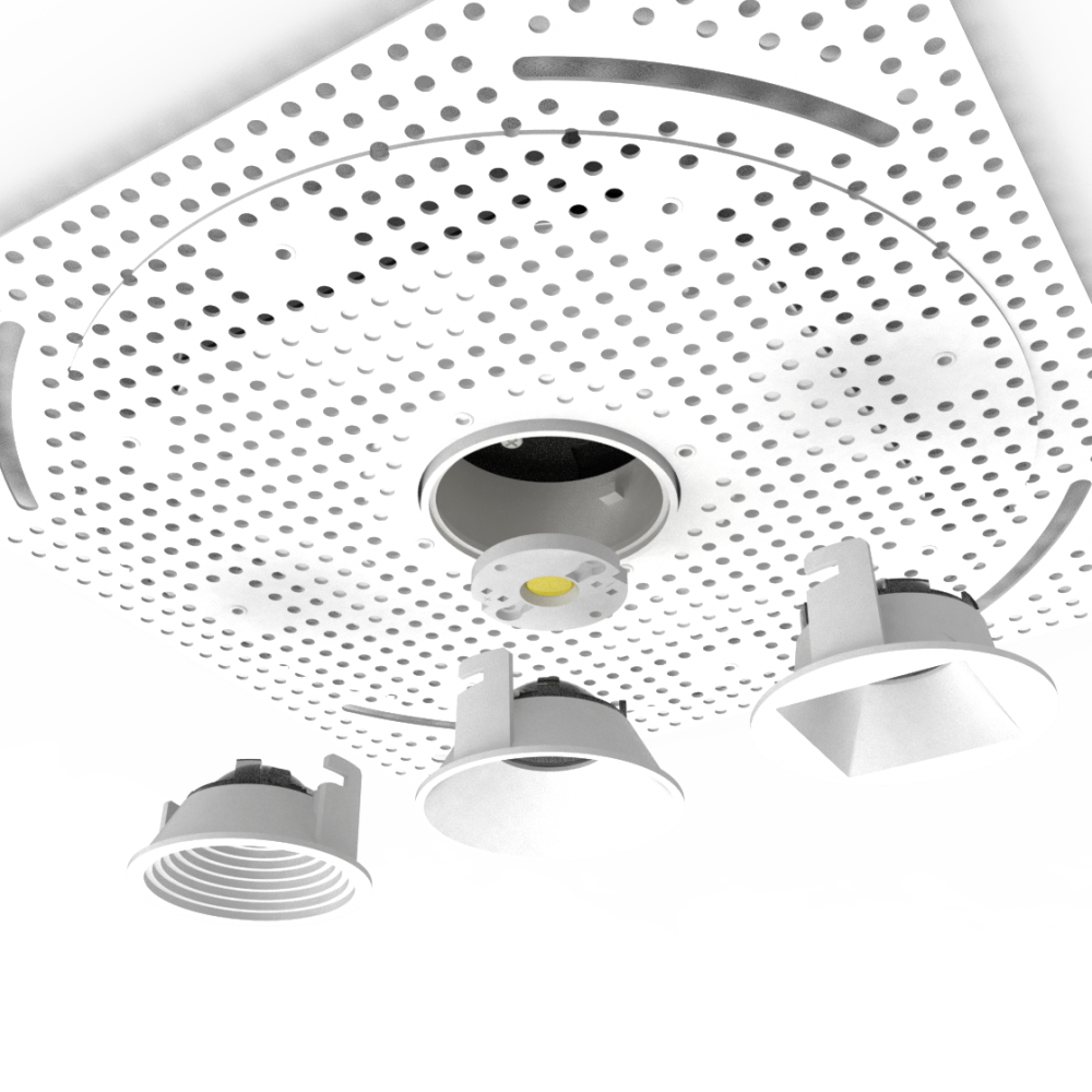 1 Inch Super Thin Trimless Replaceable 16W Baffle LED Mini Spotlight POE Lighting - Image 2